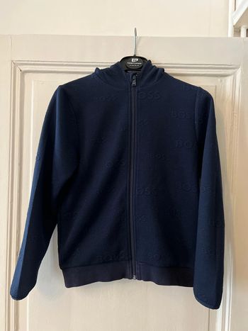 Gilet sweat zippé à capuche 10 ans - Hugo Boss