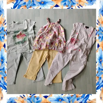 Lot de 3 ensemble t-shirt + pantacourt 10 ans