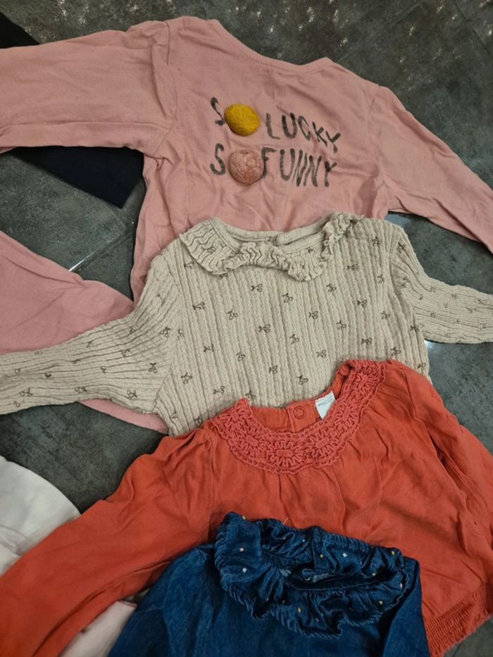 Lot de 8 t shirt manches longues 9 mois - photo numéro 5