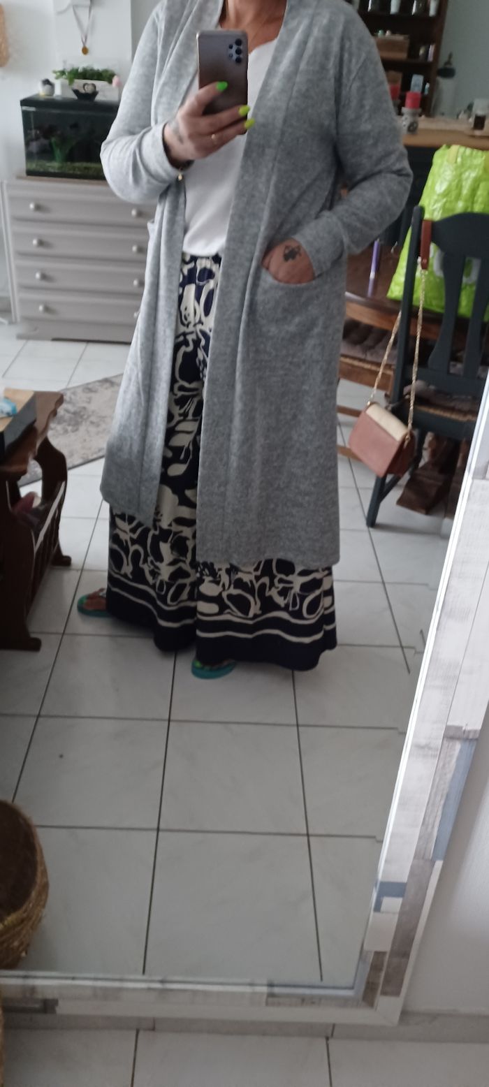 Très beau gilet long femme T U - photo numéro 3