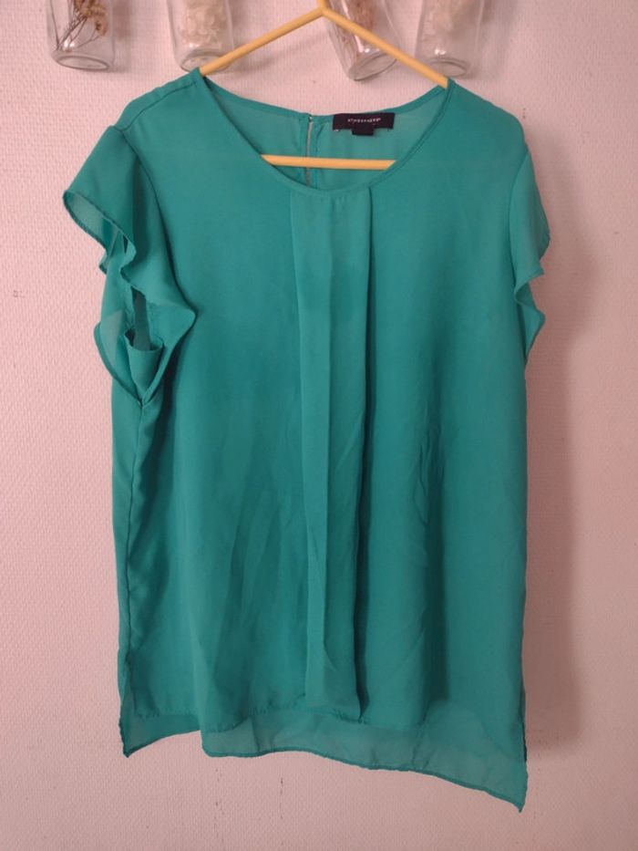 Blouse femme taille 42 xl vert d'eau atmosphère
