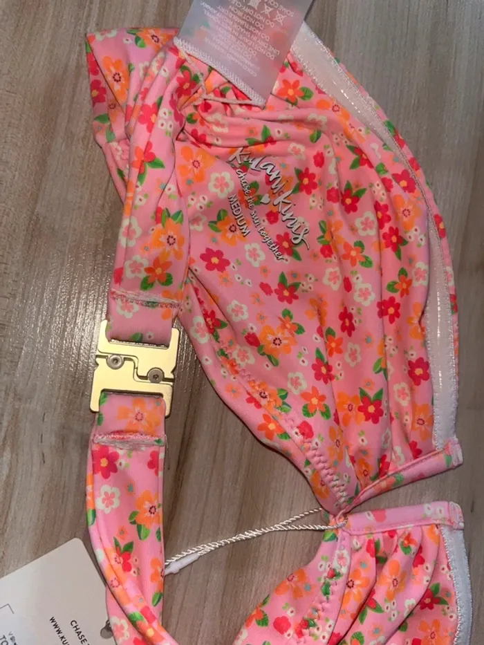 top bandeaux kulani kinis fleurs rose - photo numéro 3