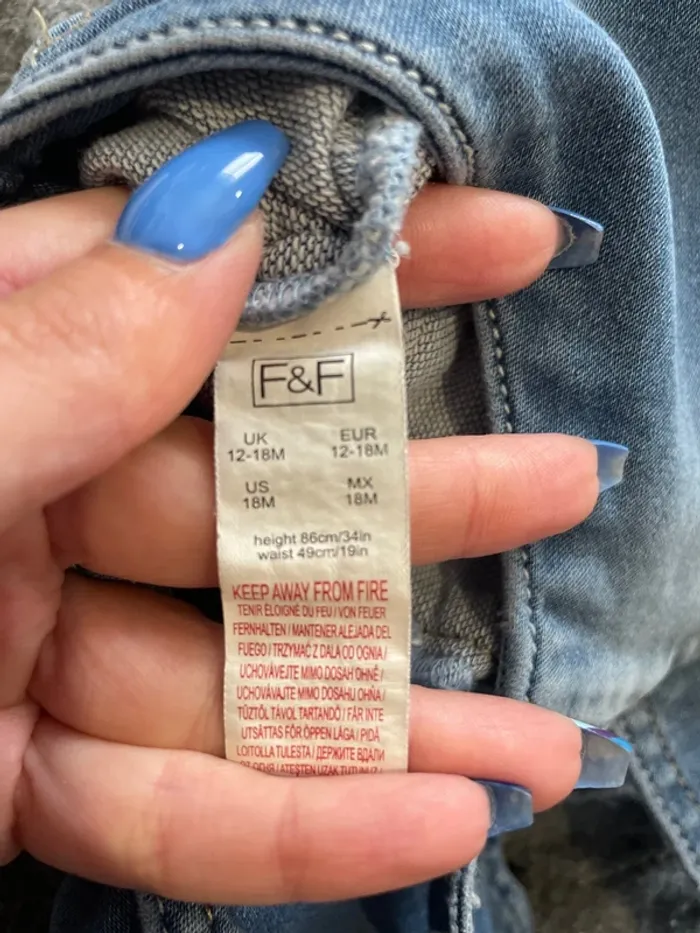 Robe jeans avec haut 12 mois - photo numéro 2