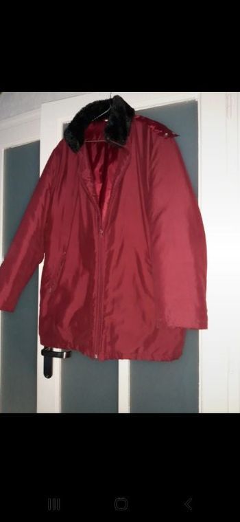 Parka femme bordeaux