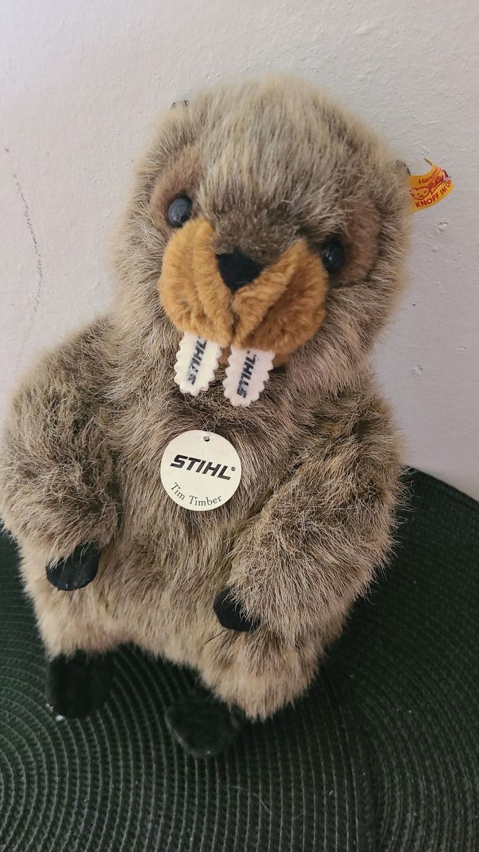 Castor en peluche STIHL Timber by Steiff - photo numéro 3