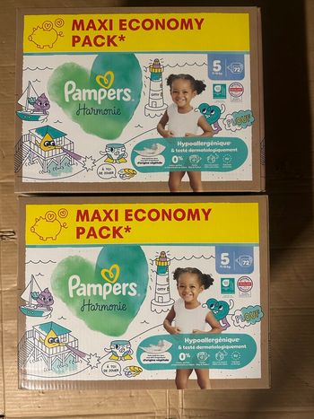 Lot de 02 cartons Pampers T4+