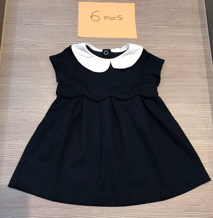 Robe avec col Claudine 6 mois Jacadi