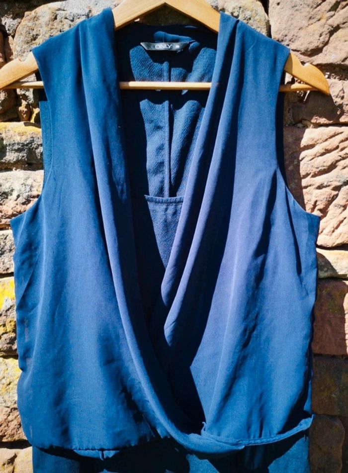 Robe courte Only taille 38 bleu marine - photo numéro 2