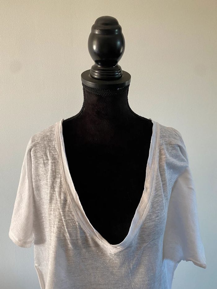 Tee shirt Massimo Dutti blanc taille M - photo numéro 2