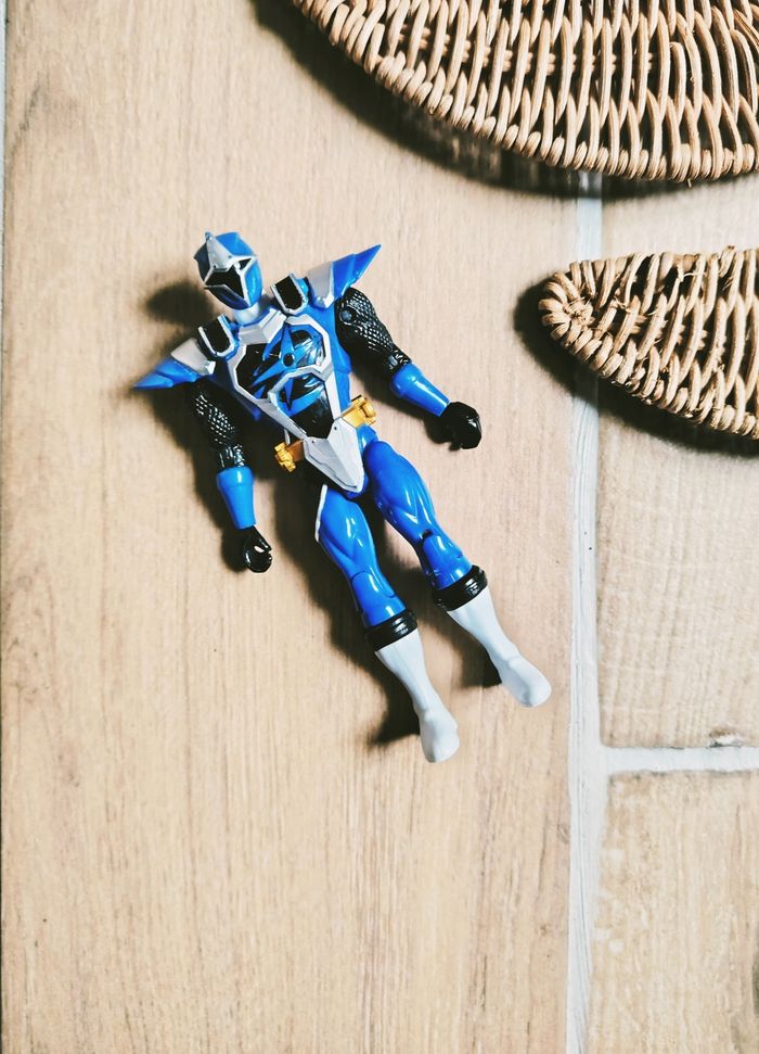 🙅 Power rangers ninja steel figurine Maître Ninja du ranger bleu marque Bandai
