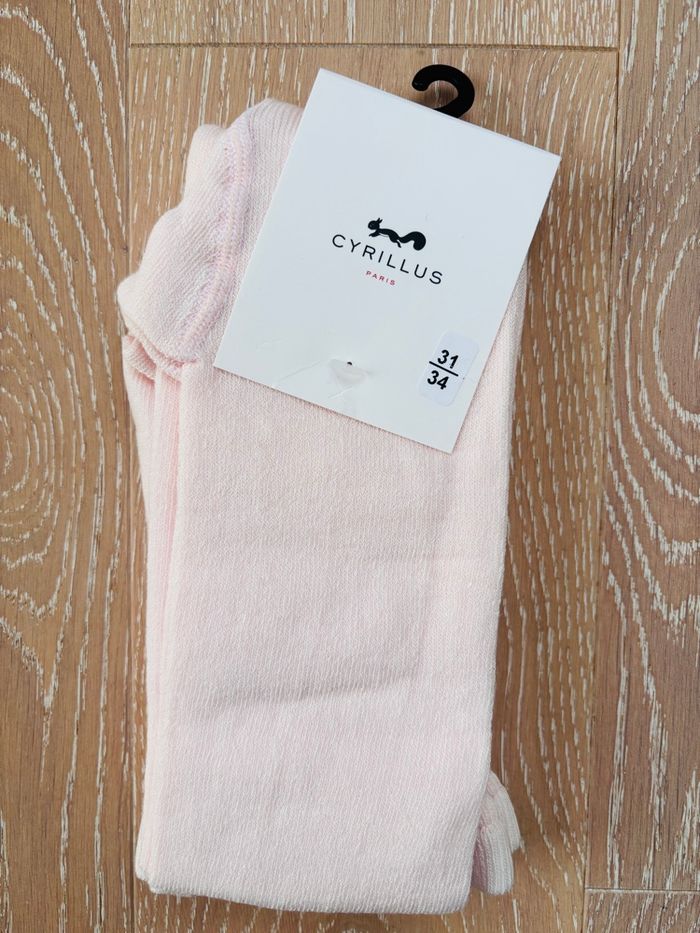 Collants fille Cyrillus pointure 31/34 rose neuf étiquette