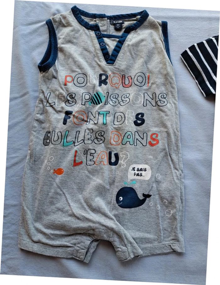 Lot été 18 mois barboteuses, shorts, body - photo numéro 3