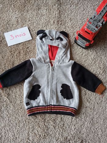 Gilet a capuche 3 mois 