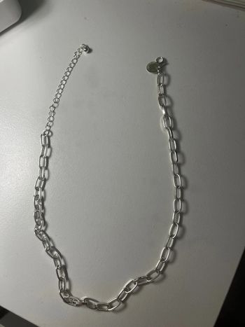 Collier chaîne argenté
