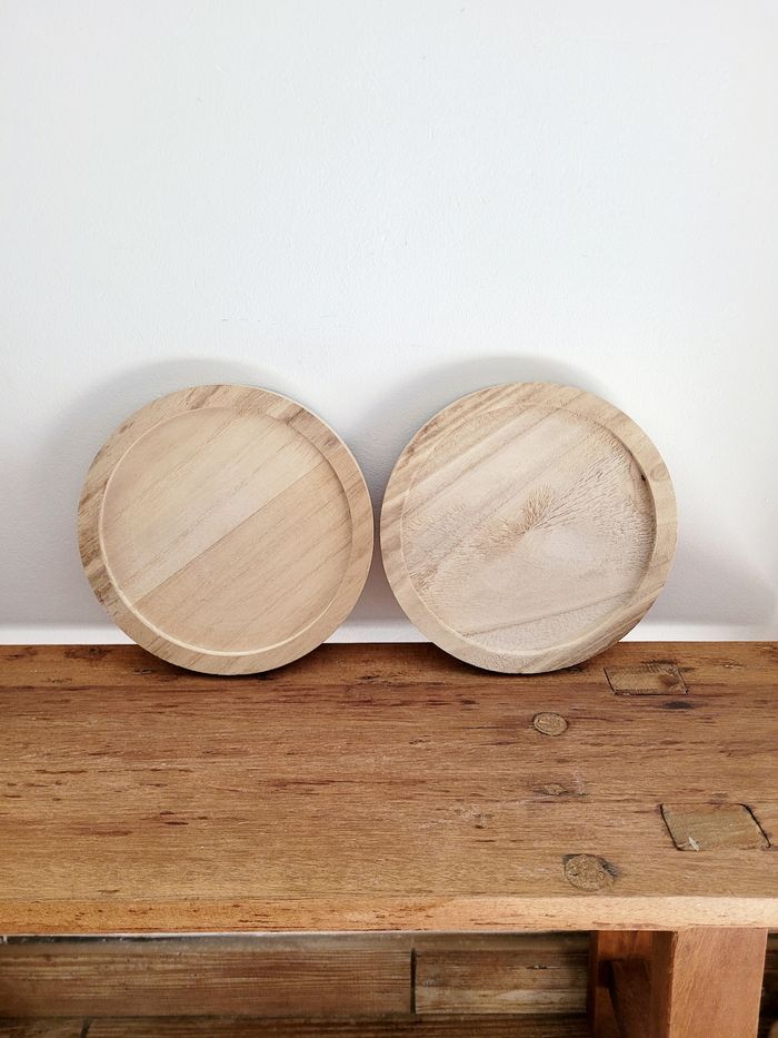Lot de 2 ronds en bois