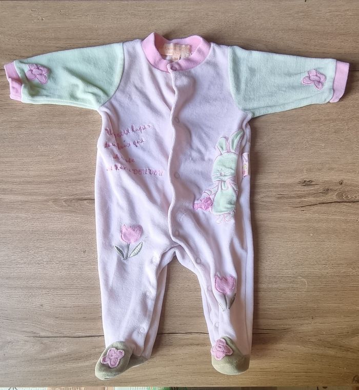 Pyjama rose et vert