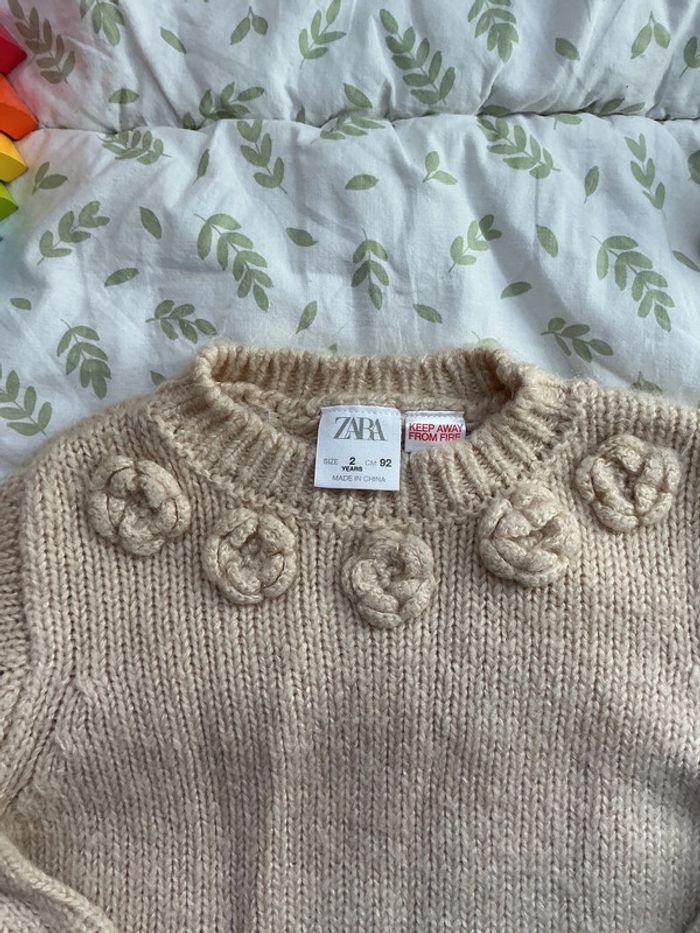 pull chaud beige zara 2 ans - photo numéro 3