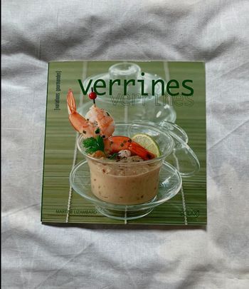 Livre de cuisine Verrines