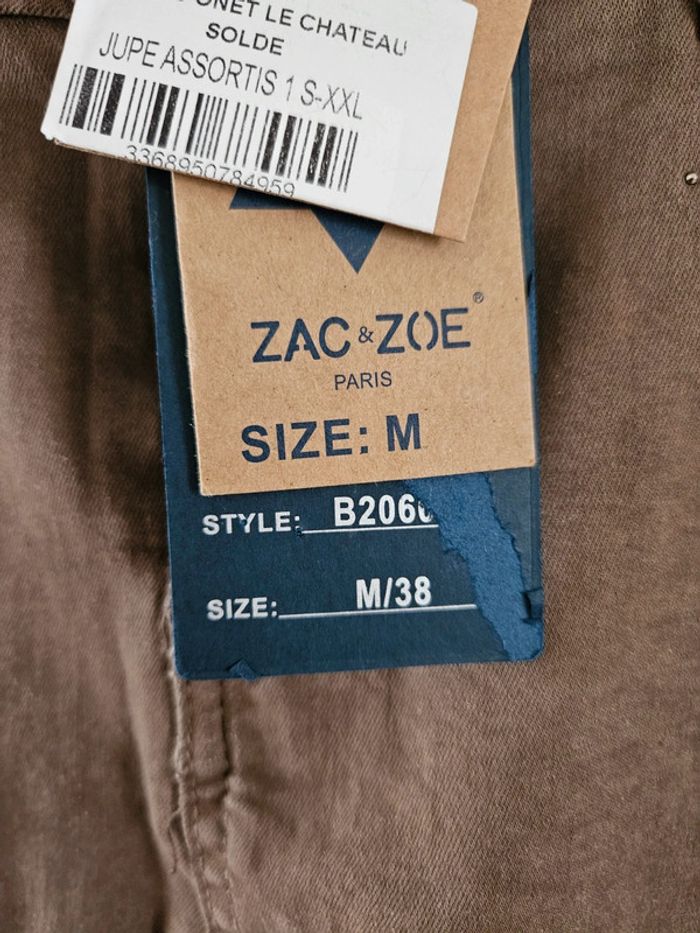 Jupe marron taille 38 Zac et Zoé neuve - photo numéro 3