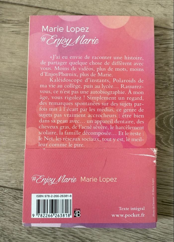 📚 #EnjoyMarie – Marie Lopez (Pocket) - photo numéro 2