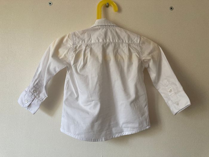 chemise blanche avec noeud papillon bébé 12 mois - photo numéro 3