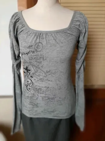 Tee-shirt femme gris "Desigual" taille S