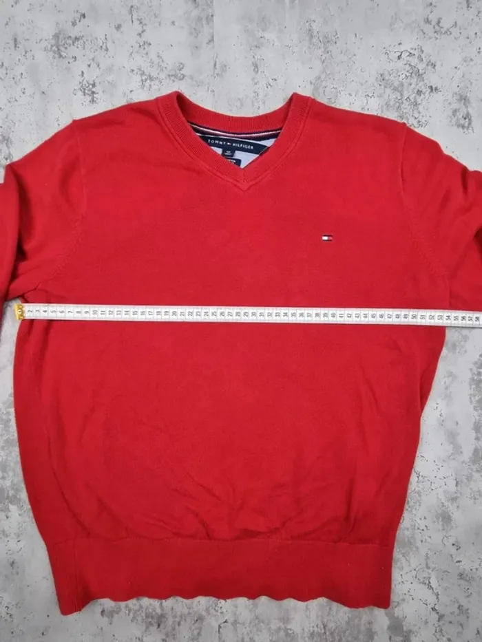 Pull col V Tommy Hilfiger rouge, S Hommes - photo numéro 10