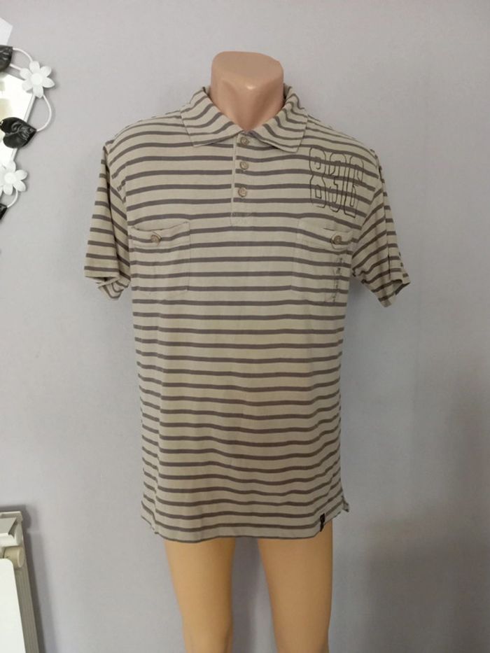 Polo rayé homme XL