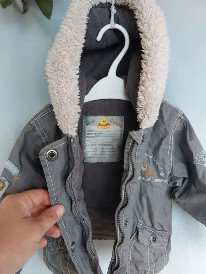 Blouson avec capuche Disney Winnie 18 mois - photo numéro 6