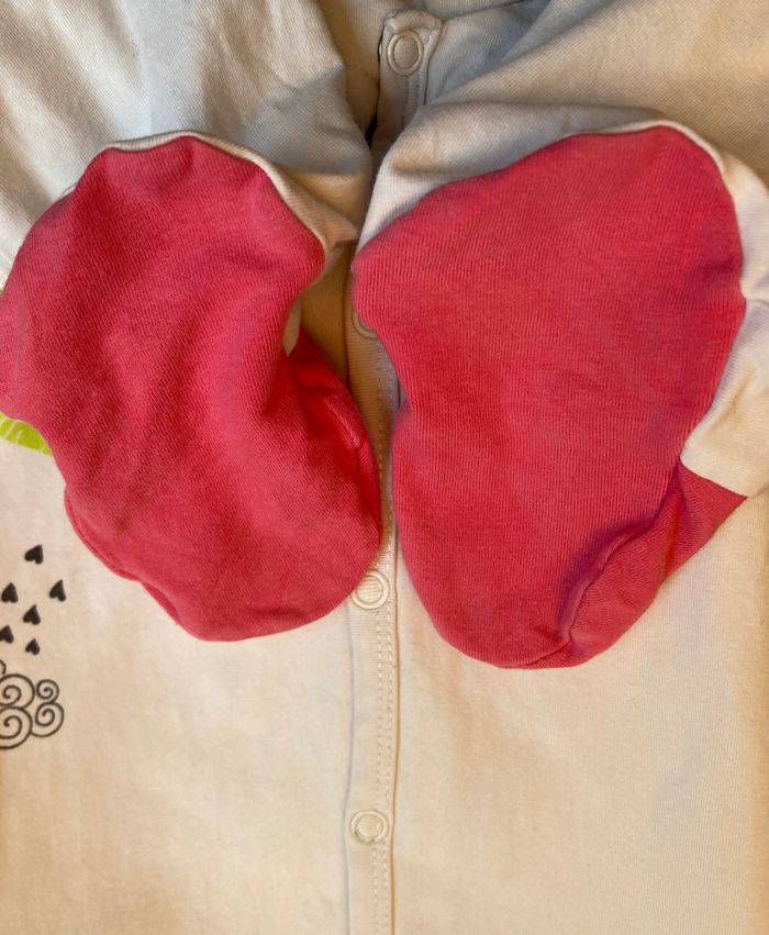 pyjama grenouillère légère imprimé fleurs taille 18 mois - photo numéro 4