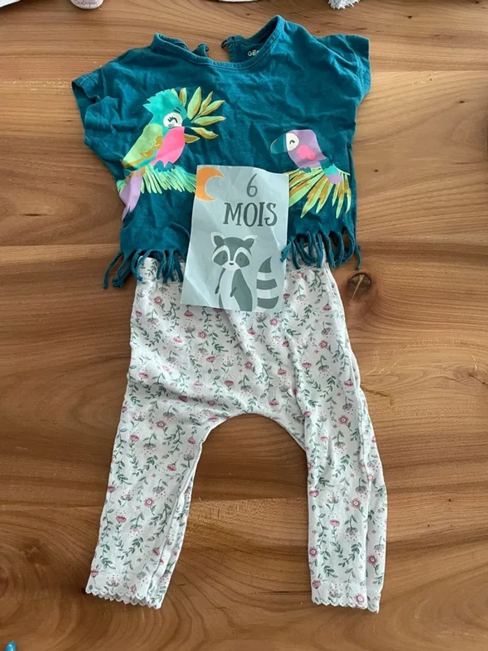 Lot  de 4 ensemble été 6 mois - photo numéro 3