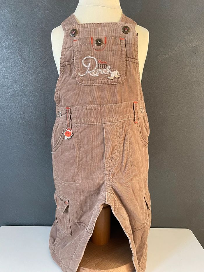 Salopette marron sergent major