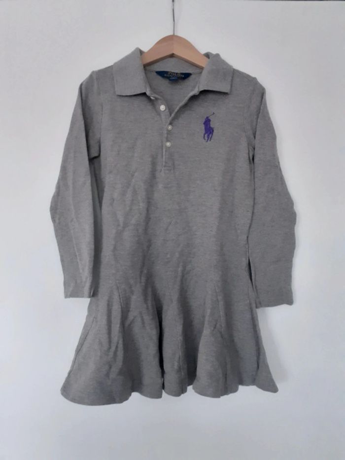 Robe fille grise 6 ans Ralph Lauren
