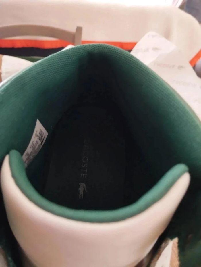 🍒 Baskets Montantes Lacoste Missouri Mid 319 White & Green T42🍒 - photo numéro 5