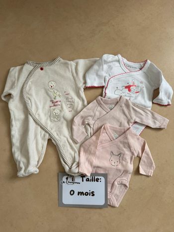 Lot bébés filles - taille 00 mois 🌸