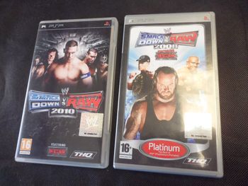 PSP Smack Down vs Raw 2010 et 2008 + leur notice