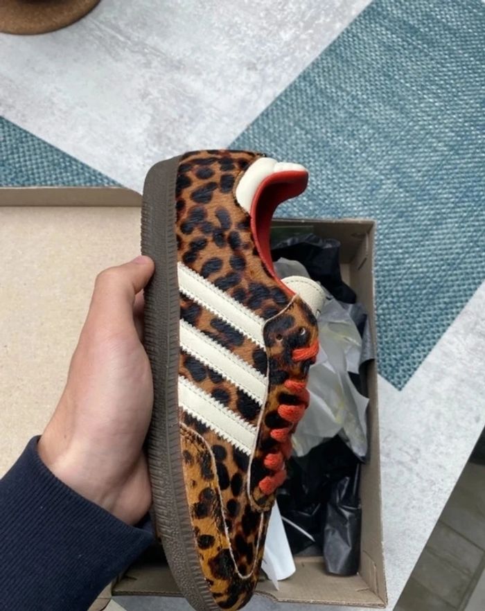 Adidas Sanba OG Rouge Leopard 38.5 - photo numéro 2