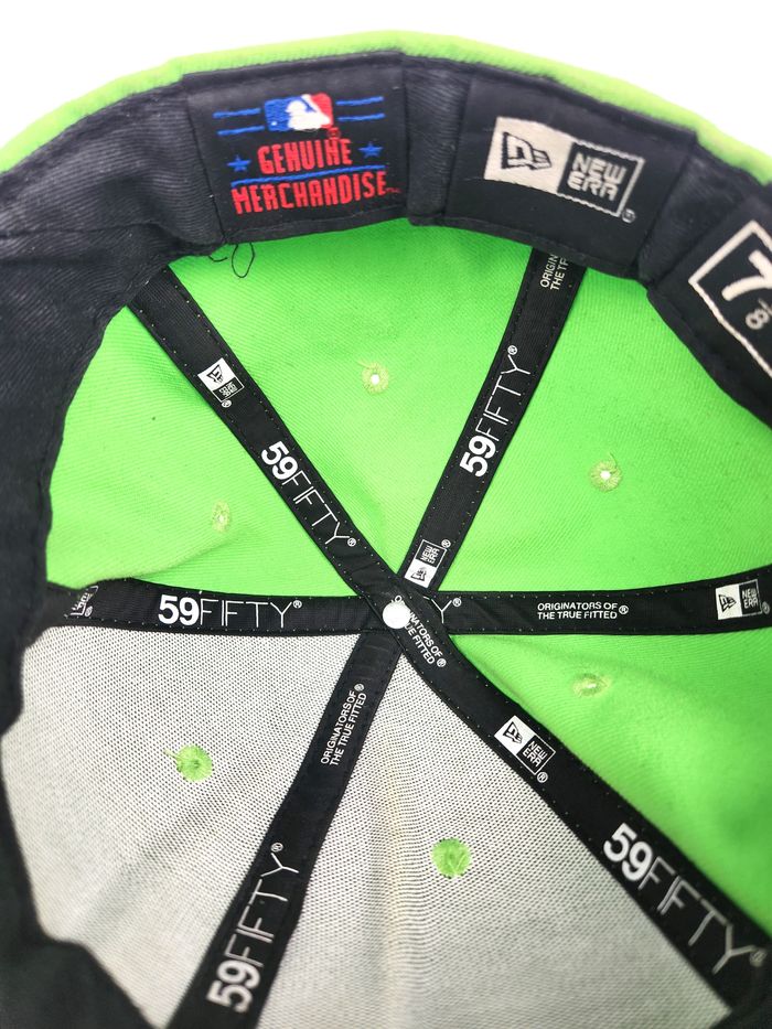 Casquette NY Yankees New Era 59Fifty - Vert Fluo / Taille 7 1/8 (56.8cm) - photo numéro 8