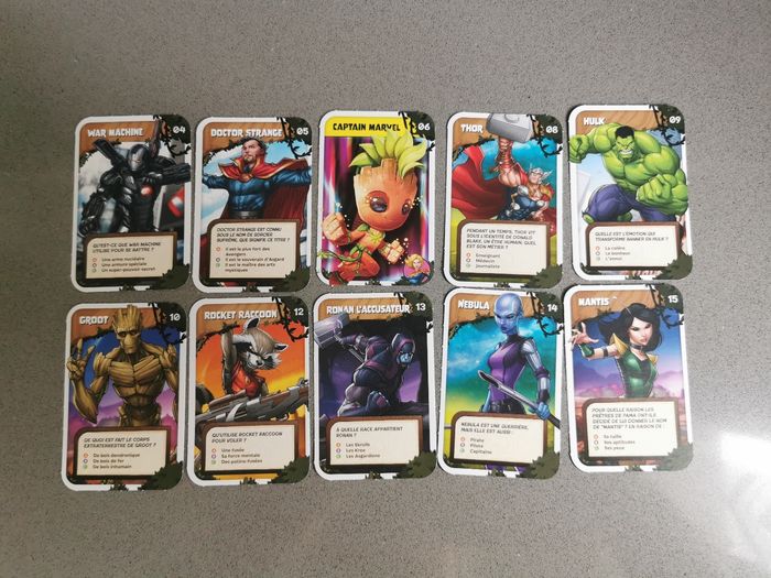 Lot de cartes j'explore l'univers Marvel avec Groot 2024 - photo numéro 3