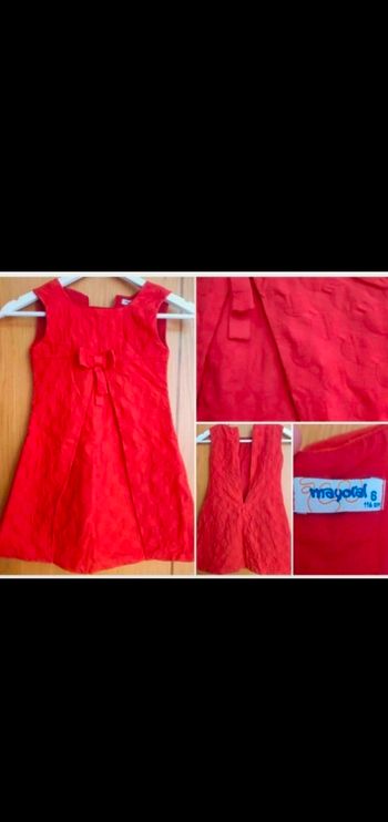 Robe rouge Mayoral en 6 ans