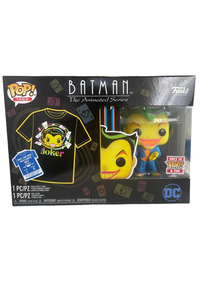 Coffret Funko Pop Batman The Joker T-Shirt taille L + figurine N•370 neuf