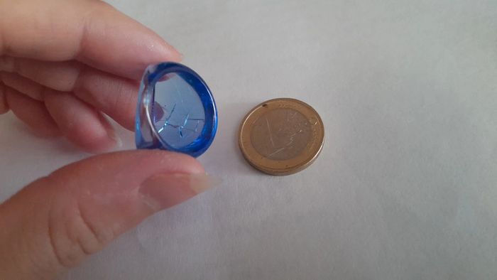 Magnifique bague vintage effet craquelé 18mm - photo numéro 3