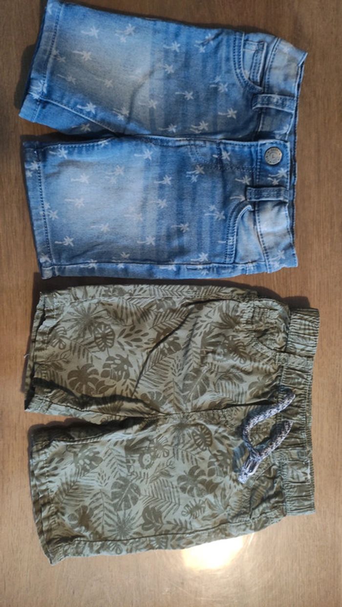 Lot shorts 12 mois