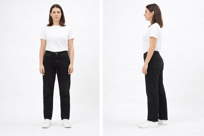 Jean noir ZARA – Coupe droite – Très bon état