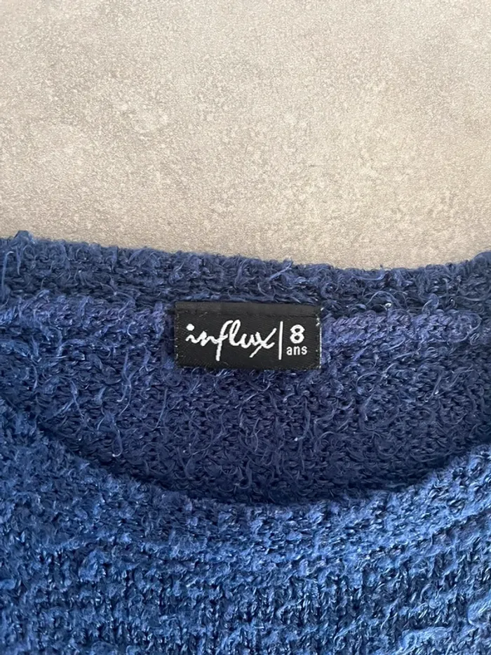 Pull fille bleu - photo numéro 4