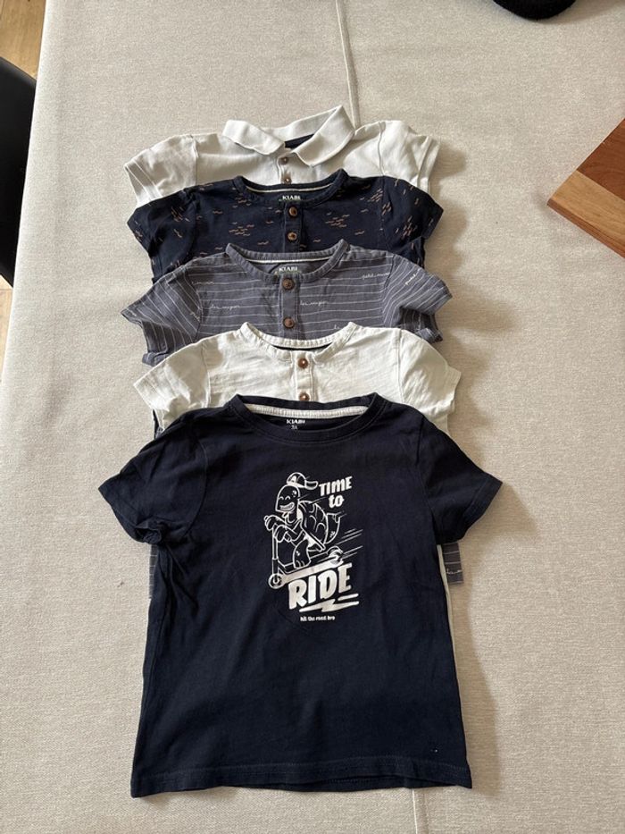 Lot 5 T-shirts et polo Kiabi 3 ans