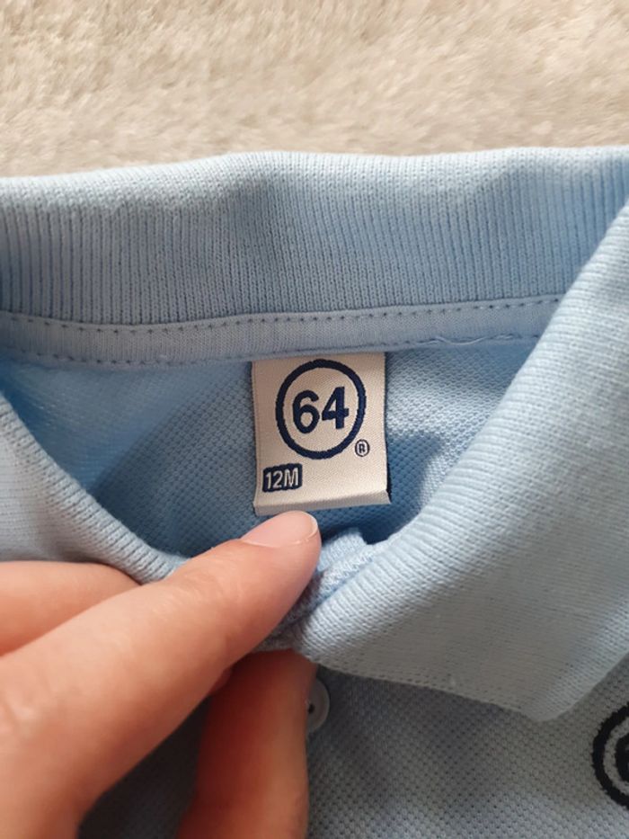 Polo 64 bleu 12 mois - photo numéro 2