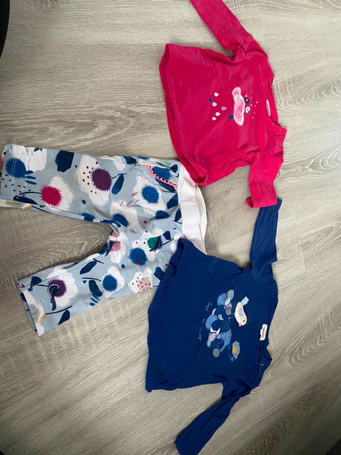 Ensemble 3 pièces t-shirt manche longue et Jegging catimini