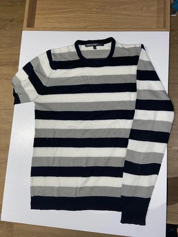 Pull rayé homme