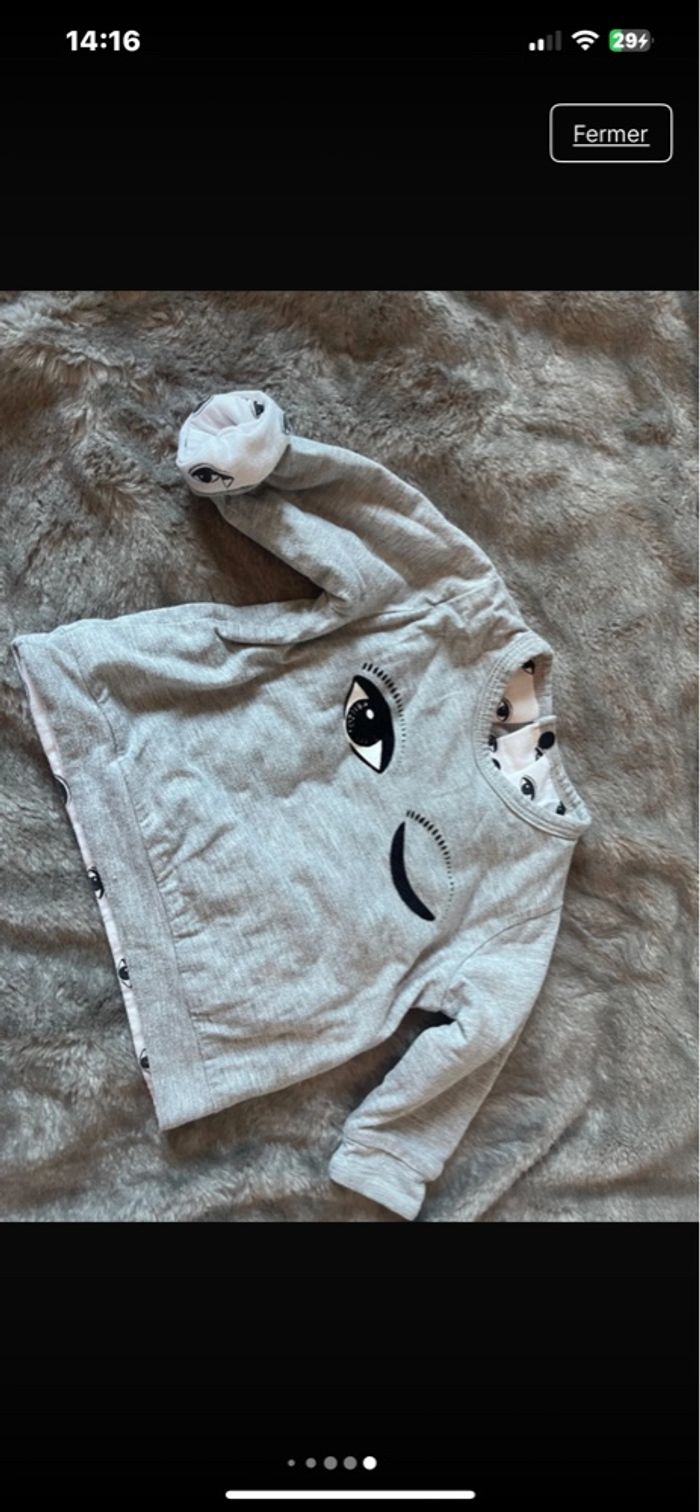 Pull kenzo baby neuf mixte 6 mois - photo numéro 4